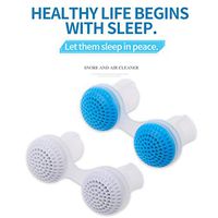 Anti-snoring Soft Silicone Nasal Cavity Dilator Nasal Snorkel Plug 2 Size Comfortable Suit Easy to Breathe Simple Portable for Travel Out Work Sleep