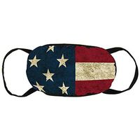 NiYoung American Thin Blue Line Flag Anti-Dust Earloop Face Covers for Women Men, Pollen Cosplay Skate Half Face Mouth Cover - Adjustable Elastic Band Anti-Allergies