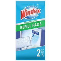 Windex Outdoor All-In-One Window Cleaner Pads Refill, 2 Count- Pack of 9 (18 Total Pads)