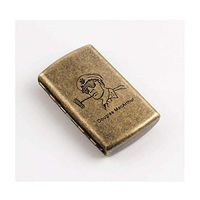 Yadianna Cigarette Box Mini Portable Simple Retro Cigarette Case Personality Creative Men and Women Stainless Steel Cigarette Case Creative Gift Can Accommodate 12 Cigarettes,Anti-Pressure