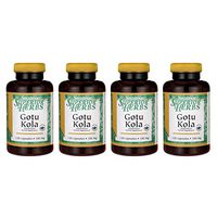 Swanson Gotu Kola (Standardized) 100 Milligrams 120 Capsules (4 Pack)
