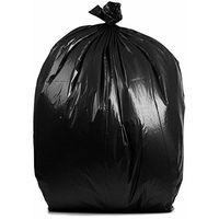 PlasticMill 50-60 Gallon Garbage Bags: Black, 2.3 Mil, 36x58, 100 Bags.