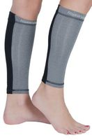 FitwearUSA 2 Pack FuturX Compression Sleeves (Heather Grey/Black-L/XL)
