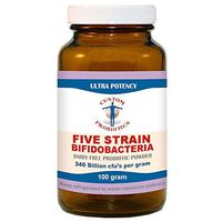 Five Strain Bifidobacteria Probiotic Powder by Custom Probiotics (100 Gram)