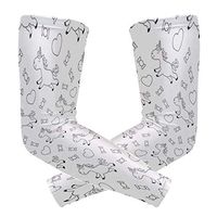 Men's UV Protection Arm Sleeve Unicorn with Sweets Kids Compression Arm Sleeve, Skin Protection Cooler Cycling Sleeves for Outdoor Activities to Cover Arms