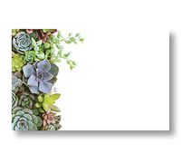 Succulent Garden Floral Enclosure Cards, Pack of 50