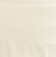 AmazonBasics Embossed Beverage Napkin, 2-Ply, 1/4 Fold, 9.5" x 9.5", Ecru Blue, 1000-Count