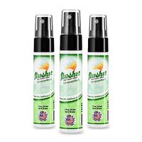 Flushie Pre-Toilet Sprays 1-Ounce Bottle, Unscented Toilet Spray, Bathroom Deodorizer, Poop Spray, Perfect for Travel 1oz (3 Pack)