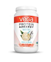 Vega Protein & Energy Vanilla Bean (25 Servings, 30 Ounce (Pack of 1)) - Plant Based Vegan Non Dairy Protein Powder, Gluten Free, Keto, MCT oil, Non GMO