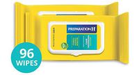 Preparation H Flushable Medicated Hemorrhoid Wipes, Maximum Strength Relief with Witch Hazel & Aloe, Pouch (2 x 48 Count, 96 Count) (2 Sets(96 Count))