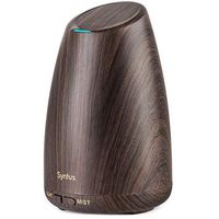 Syntus 150ML Essential Oil Diffuser Ultrasonic Aromatherapy Dark Wood Grain Diffusers with Adjustable Mist Mode and Waterless Auto Shut-Off for Home Office
