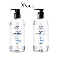 Hand Sanitizer Gel Refreshing Washless Hand Soap Gel,Disposable Hand Sanitizer Pump Bottle 300ml (2PCS 300ML)