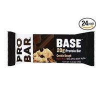 PROBAR - Base 2.46 Oz Protein Bar, Cookie Dough - Gluten-Free, Plant-Based Whole Food Ingredients - Pack of 24