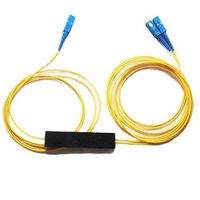 1 Piece 1 to 2 SC UPC FBT Fiber Optical Splitter FTTH Fiber Splitter