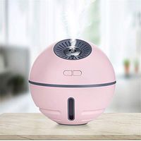 300Ml Aroma Diffuser Ultrasonic Essential Oil Diffuser Mist Humidifier Portable with LED Lights and Waterless Automatic Closing Function to Decorate The Home Office,Pink
