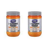 NOW Foods L-Glutamine Pure Powder, 16 Ounce (Pack of 2)
