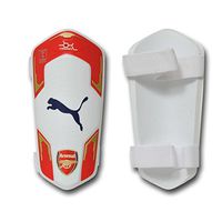 PUMA Arsenal Evopower 5 Shin Guard (S, White/Red/Gold)