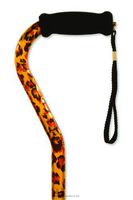 Offset Handle Aluminum Cane, Off Set Cane Leopard, (1 EACH, 1 EACH)