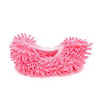 2pcs Dust Mop Slipper House Cleaner Lazy Floor Dusting Cleaning Foot Shoe Cover Mops Slipper Cleaning Shoes (pink)