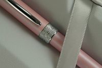 Cross Limited Edition Century II Cancer Awarenes Rose Pink with Signature Glittering Pavé-textured Jewelry Quality Center Band Sentiment Ballpoint Pen and 2 Bonus refills