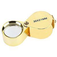 Skycoolwin 30X21mm Folding Jeweler Loupe Magnifier Hand Lens Glass