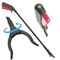 ArcMate ActiveMate Deluxe Indoor Reacher Grabber with Magnet, 3.5" Serrated Jaws Rotate 360 Degrees, 1lb. Pickup Capacity, Magnet Can Hold 2lbs, 27 Inch (15127)