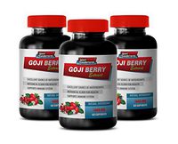 Immunity Vitamins for Adults - Goji Berry Extract Complex - Natural ANTIOXIDANT - Acai Berry Pills - 3 Bottles 180 Capsules
