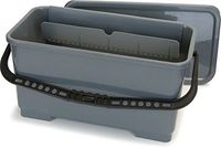 Carlisle 363301923 Rectangular Microfiber Squeegee Bucket 18'' - Gray (3 PER CASE)