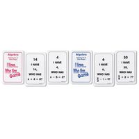 Nasco TB23723T I Have... Who Has... Algebra Card Game, Two Decks, Grades 6+