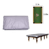 Dust Cover PVC Billiard Table Cover - Snooker Billiard Game Table Dust Cover (Color : Silver, Size : 12ft)