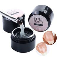 Yunzyun Beauty-Fiber Gel Nail Repair Crack Nail Repair Gel Fiberglass Extension Gel Varnish Repair Broken Nail Gel Nail Art Decals DIY Nail (Black-3Pcs)