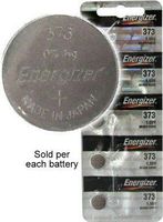 Energizer Batteries 373 (SR916SW) Silver Oxide Watch Battery. On Tear Strip (Pack of 5)