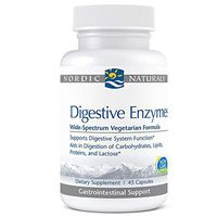 Nordic Naturals Pro Digestive Enzymes - Support for Normal Digestive System Function*, Includes Papain, Vegetarian Pancreatin Analog, and Lactase, 45 Capsules