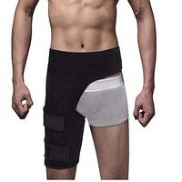 Maidian Hip Brace Thigh Compression Sleeve Hamstring Compression Sleeve Groin Compression Wrap for Hip Pain Relief. (Black)