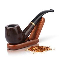 Tobacco Pipe - Smoking Pipe Kit - Stylish, Cool and Distinguished Wood Pipe Set for Beginner - The Perfect Gift for a Classy Gentleman