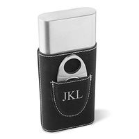 Personalized Cigar Holder - Black (3 Initials)