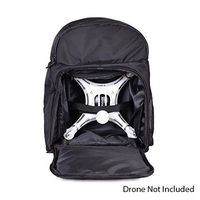 Drone Water Resistant Nylon Black Backpack Bag- Fits up to 12" Quadcopter Drones