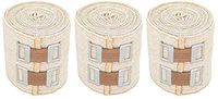 NexSkin 2" Organic Latex Free American Cotton - Comfort Elastic Bandage with Clip Fasteners - Beige, 3 Pack