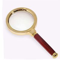 Jing Boutiques/Magnifying Glass Reading Portable Magnifying Glass Glasses with Mahogany Handle Books and Newspaper Reading Magnifying Glass