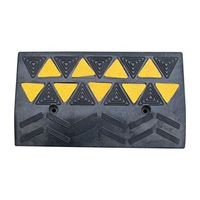 Slope Ramps, Wheelchair Locomotive Truck Mat- School Shop Store Garage Ramps Slow Down Silent Pad Vehicle Ramps (Color : Black)