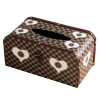 Yingte Tissue Box,European Style Burning Arc Tissue Case Storage Box Paper Napkin Holder