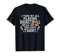 Funny Knee Surgery Torn ACL Basketball Distressed Look Shirt