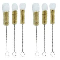 Huji Stainless Steel Multi-Purpose Cleaning Soft Tip Brushes (Set of 6)
