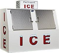 New Outdoor Leer L60 Slant, Cold Wall Ice Merchandiser - 60 cu ft