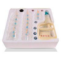 Cupping Magnetic Moxibustion Type Thickening - Send: Scraping Oil Scraping Plate Extension Tube Acupoint Map and 10 Pcs Magnetic Needle