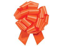 TROPICAL ORANGE 4" Pull Bows4" - 18 loops - 100% Polypropylene 3 unit, 50 pack per unit.