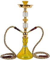 Hookah - Cigarette Case with Filter - Water Pipe Hookah - Smoking Accessories Double Smoke Hookah (Color : Yellow)