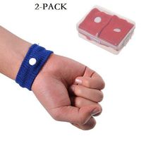 Raintoad 2 Pairs Anti-Halation and Anti-spit Wristbands Adult Anti-Motion car Wristbands Motion Sickness Aircraft for Wristbands (red)