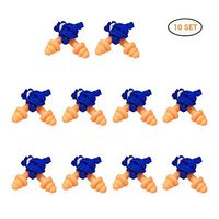 Ooscy Silicone Ear Plugs - 10 Pairs - Reusable Ear Plugs for Ear Protection Wired Ear Plugs - Ear Protection Suitable for Crafting, Sleeping, Flying