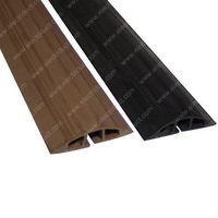 Electriduct D-100 Rubber Duct Floor Cord Cover Wire Management Cable Protector - 10 Feet (Black)